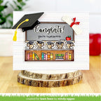 Lawn Fawn Woodland Critter Huggers Graduation Add-On Dies lf3728 congrats