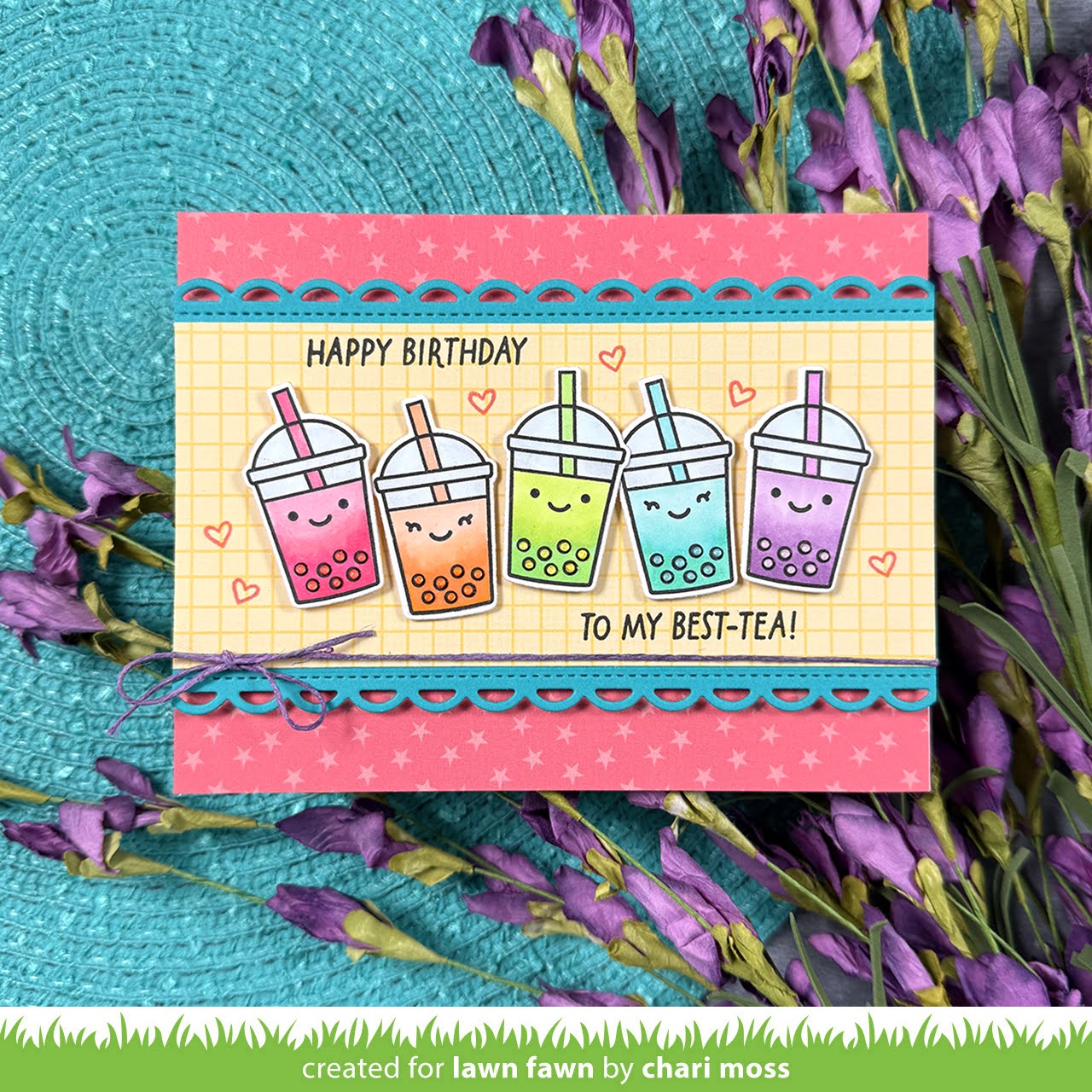 Lawn Fawn Year Fifteen Stamps lf3722 Best-Tea