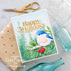 Simon Says Stamp Ornamental Fine Leaves Wafer Dies s857 Season Of Wonder Thanks Card Christmas Card | color-code:ALT01