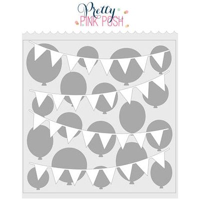 Pretty Pink Posh LAYERED BIRTHDAY Stencils