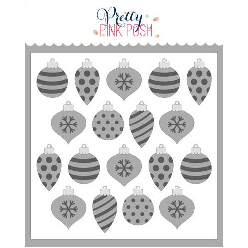 Pretty Pink Posh LAYERED ORNAMENTS Stencils