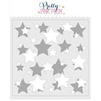 Pretty Pink Posh LAYERED STARS Stencils
