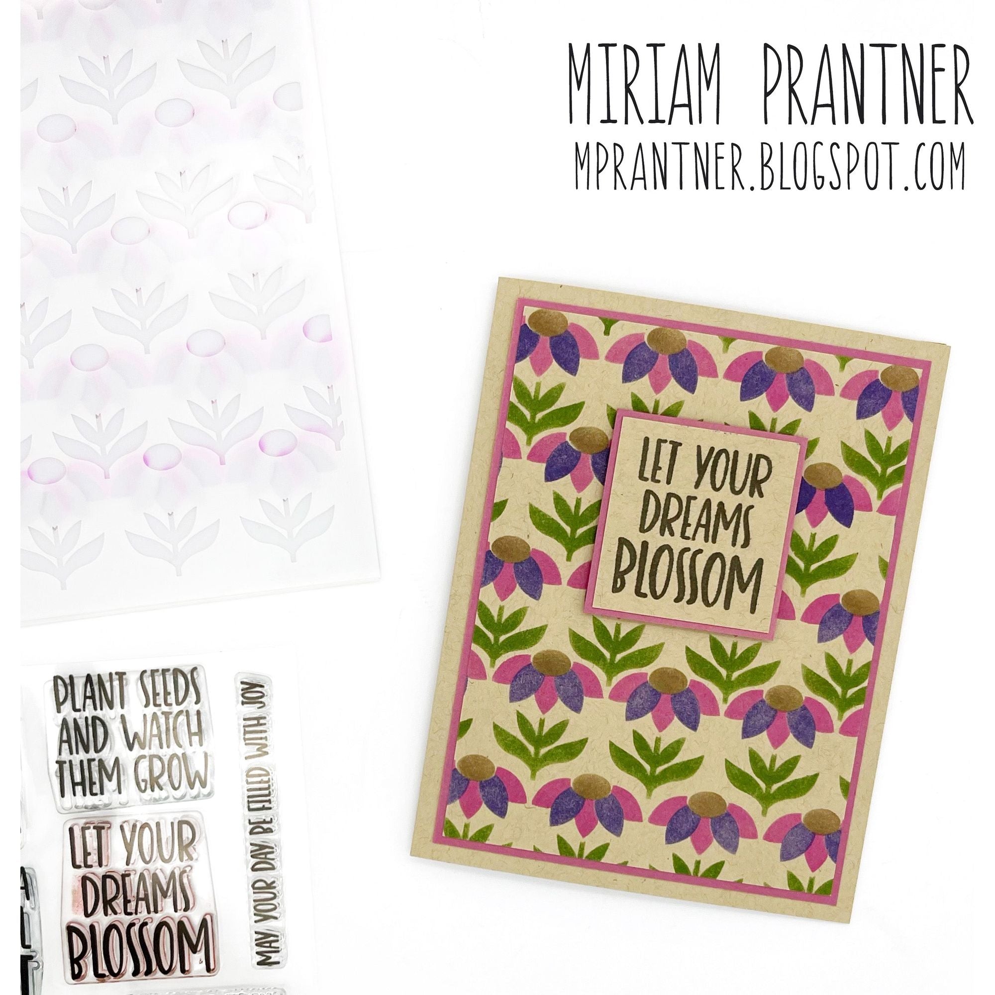 Simon Says Stamp Stencils Layered Sunflowers ssst221697 Just A Note Encouragement Card | color-code:ALT05