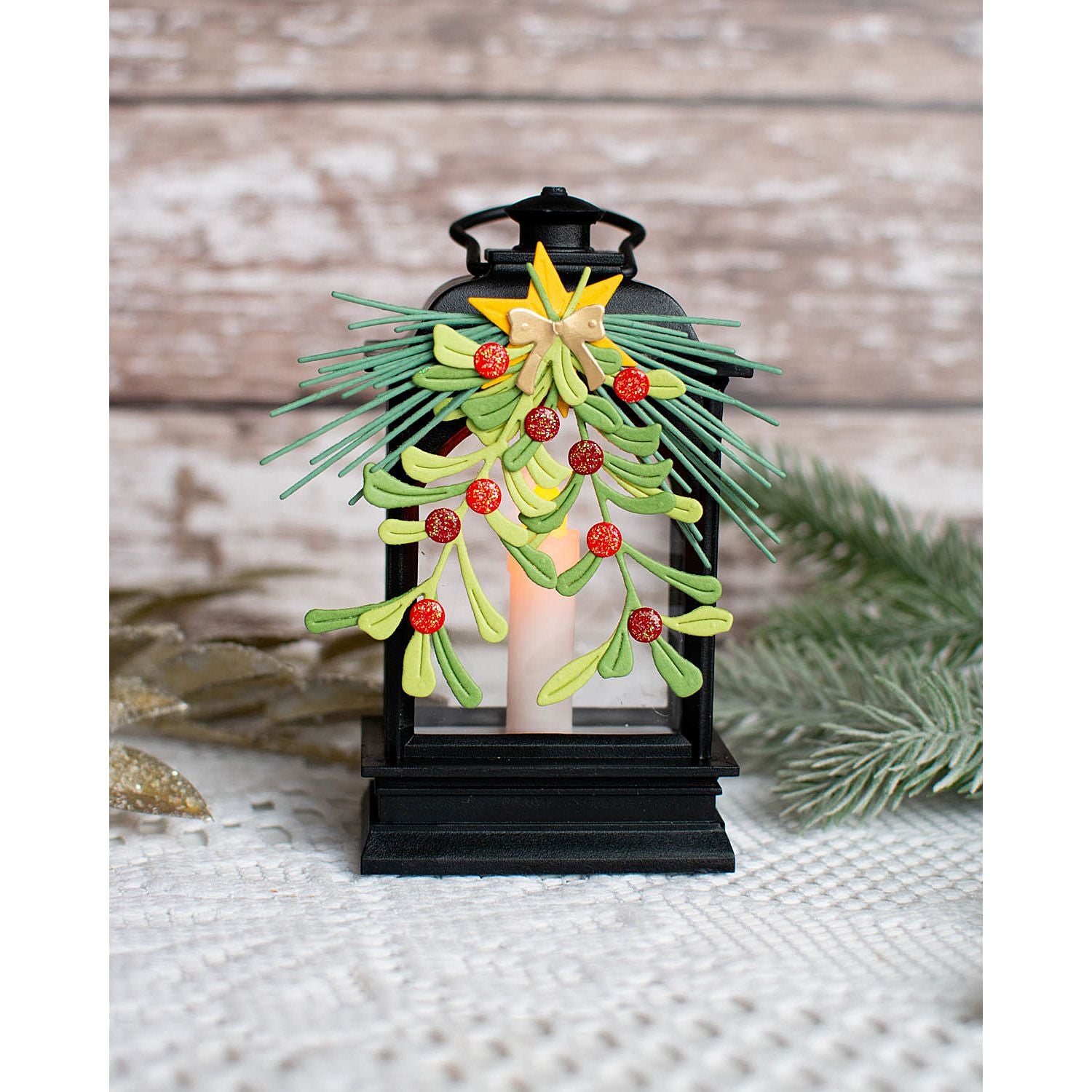 Simon Says Stamp Layering Pine Sprigs Wafer Die s1040 And Everything Nice Christmas Decor | color-code:ALT01