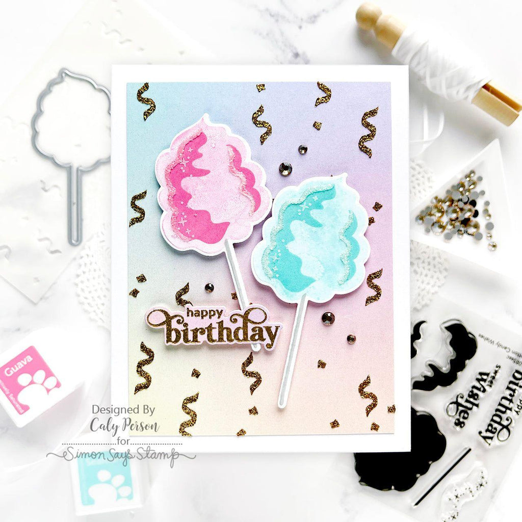 Simon Says Stamp Stencils Layering Balloons Borders 1049st Birthday Card | color-code:ALT02
