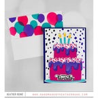 Simon Says Stamp Stencils Layering Balloons Borders 1049st Birthday Card | color-code:ALT04