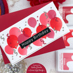 Simon Says Stamp Stencils Layering Balloons Borders 1049st Birthday Card | color-code:ALT05