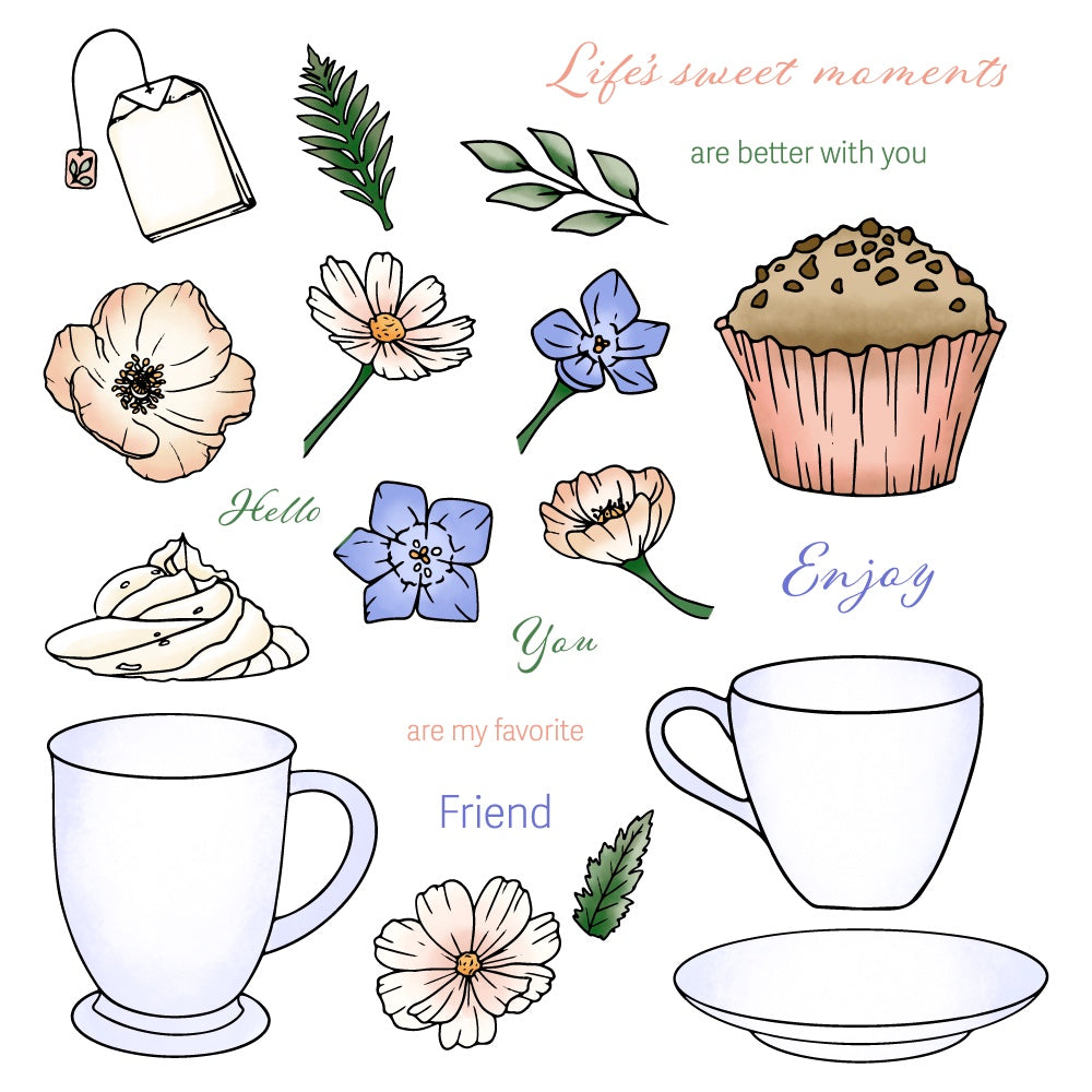 Honey Bee Life's Sweet Moments Clear Stamps And Dies Bundle