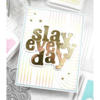 Simon Says Stamp Stencils Lined Arches ssst221700 Stamptember Slay Every Day Card