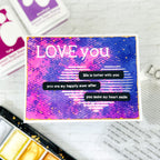 Simon Says Clear Stamps Lined Heart 3150ssc To Be Loved Love Card