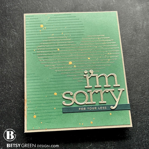 Simon Says Stamps and Dies Lined Heart set919lh To Be Loved  Sympathy Card | color-code:ALT01