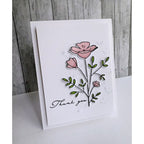 Rainbow Splash Wafer Die Enchanted Blooms rsd605c Thank You Card | color-code:ALT05