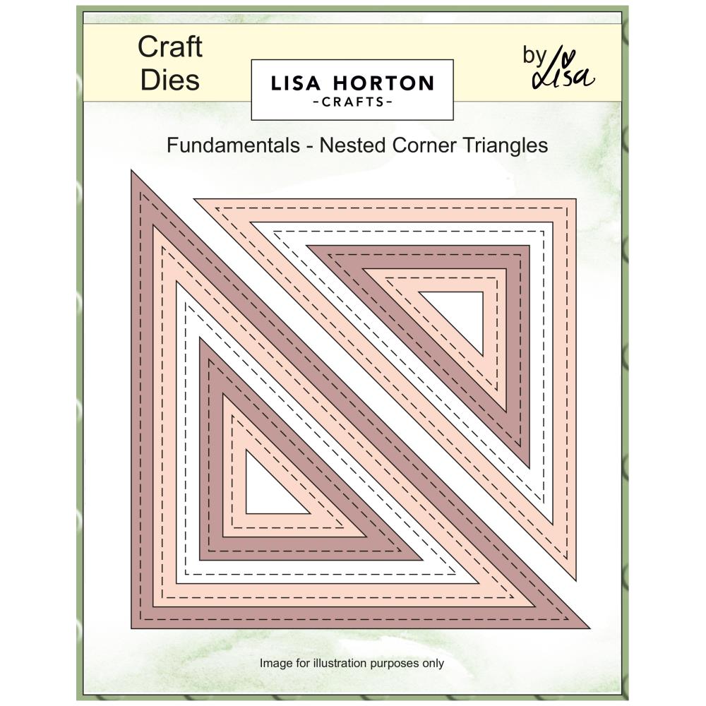 Lisa Horton Crafts Corner Triangle Fundamentals Nested Die Set lhccd309