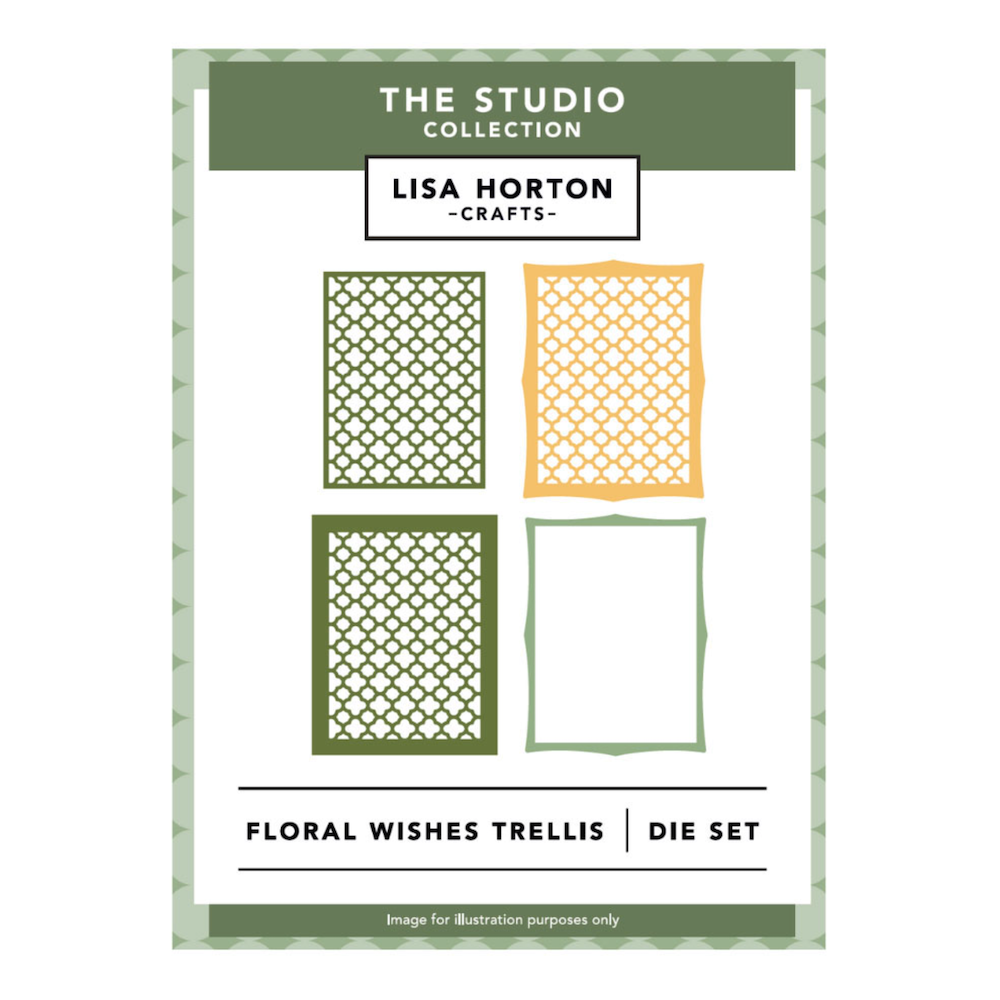Lisa Horton Crafts Floral Wishes Geo Die Set lhccd353