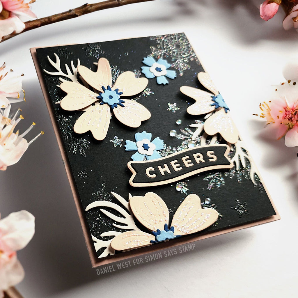 CZ Design Little Banners Wafer Dies czd221 Diecember Cheers Card