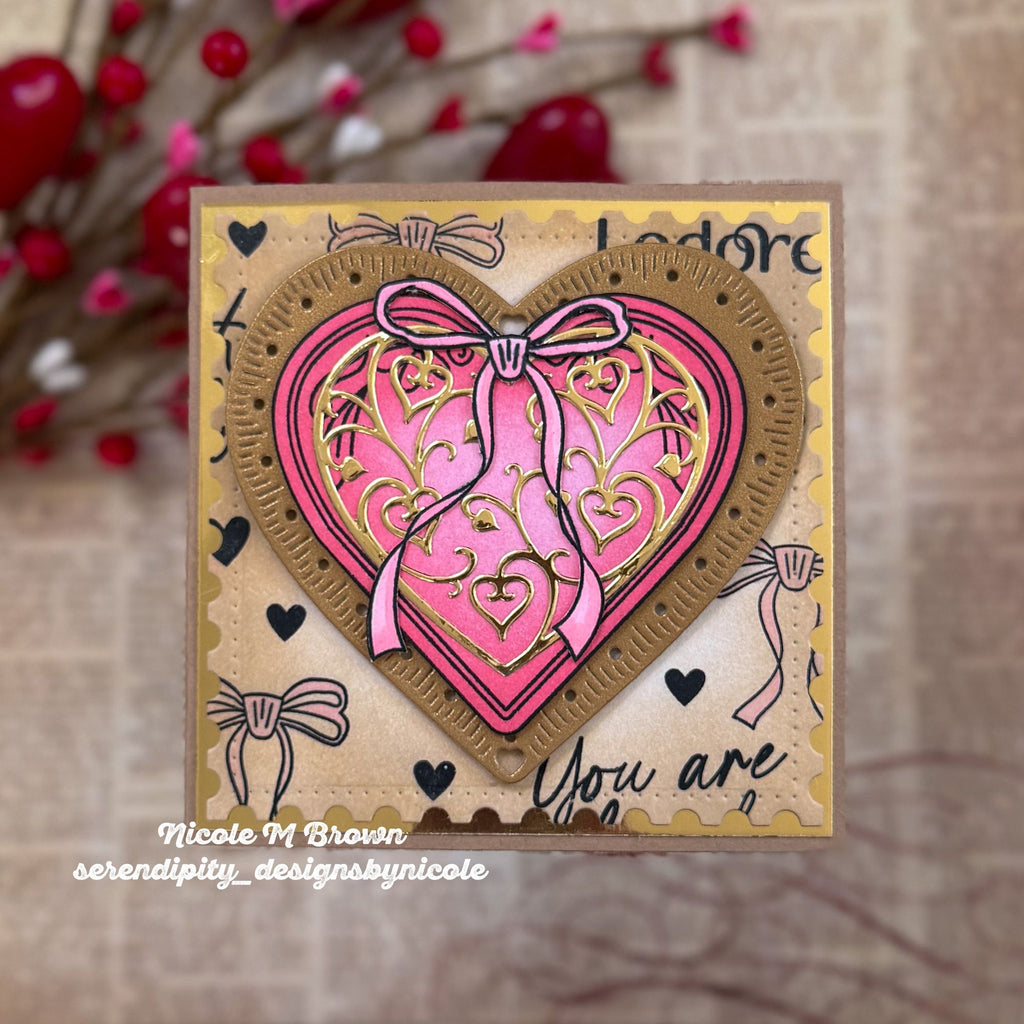 Simon Says Stamp Locket of Love Wafer Dies 1547sdc Heart to Heart