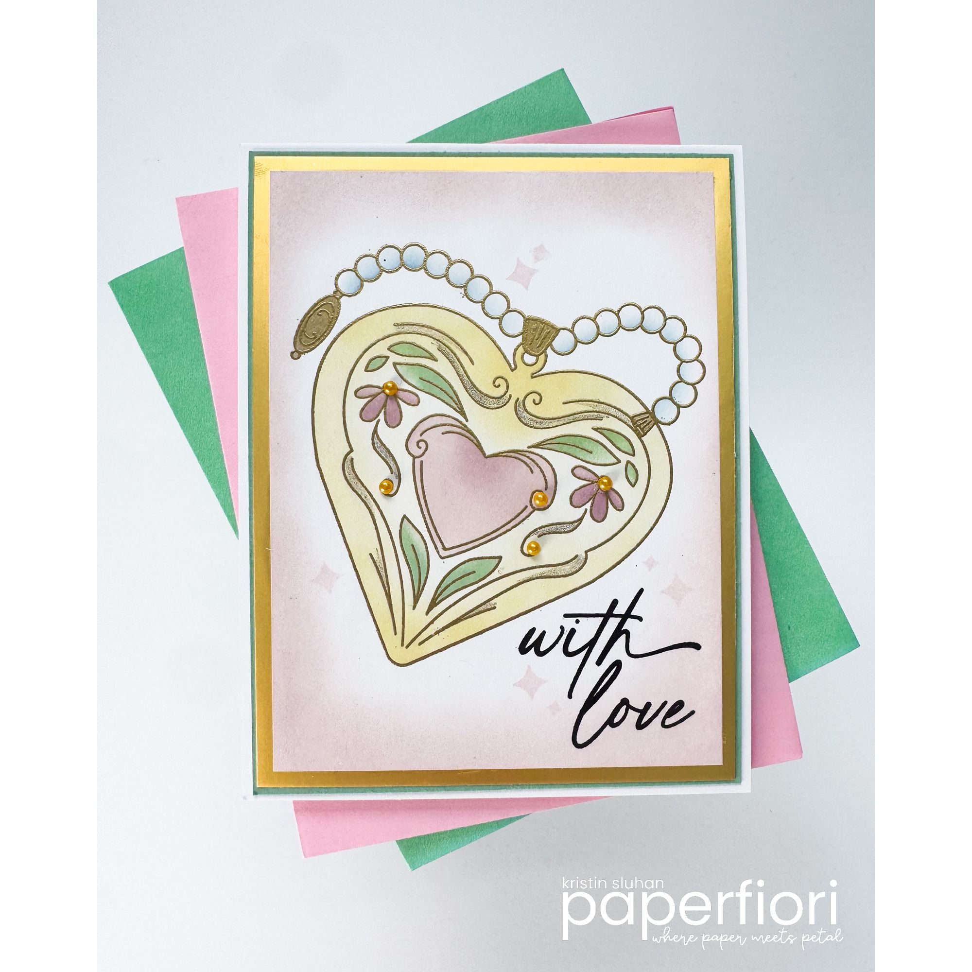 Simon Says Stamp Locket of Love Bundle set1157ll Heart to Heart