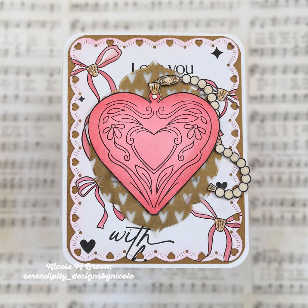 Simon Says Clear Stamps Locket of Love 2359ssc Heart to Heart
