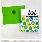 CZ Design Stamps and Dies LOL + Emoji Bundle set1034lot Happy Camper LOL Card | color-code:ALT09