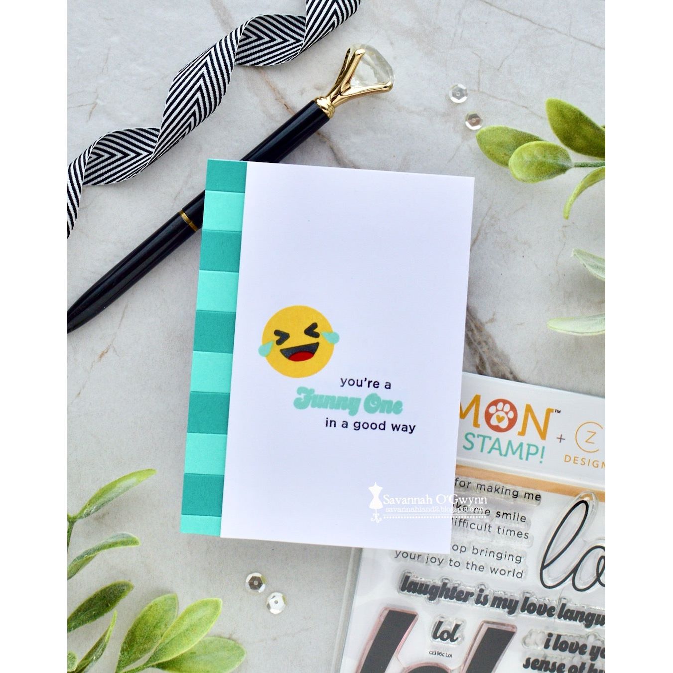 CZ Design Clear Stamps LOL cz396c Happy Camper LOL Card