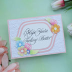Spellbinders Copperplate Hope You're Feeling Better BetterPress Plate bp-276