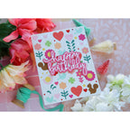 Simon Says Stamp Love Celebration Plate Wafer Die s1118 DieCember Birthday Card | color-code:ALT03