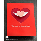 Simon Says Stamp Set of 3 Stencils Love City 1115stc Heart to Heart