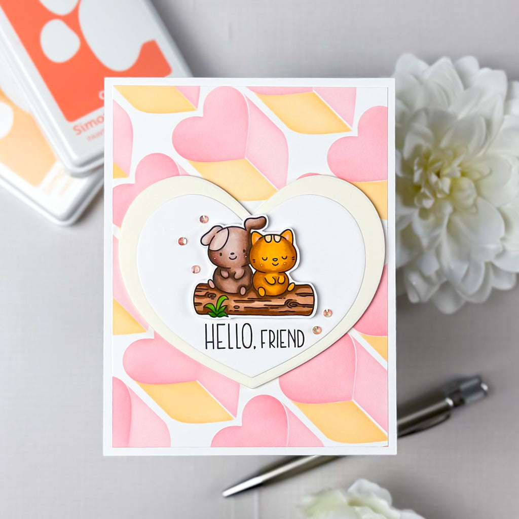 Simon Says Stamp Love City Wafer Dies 1552sdc Heart to Heart