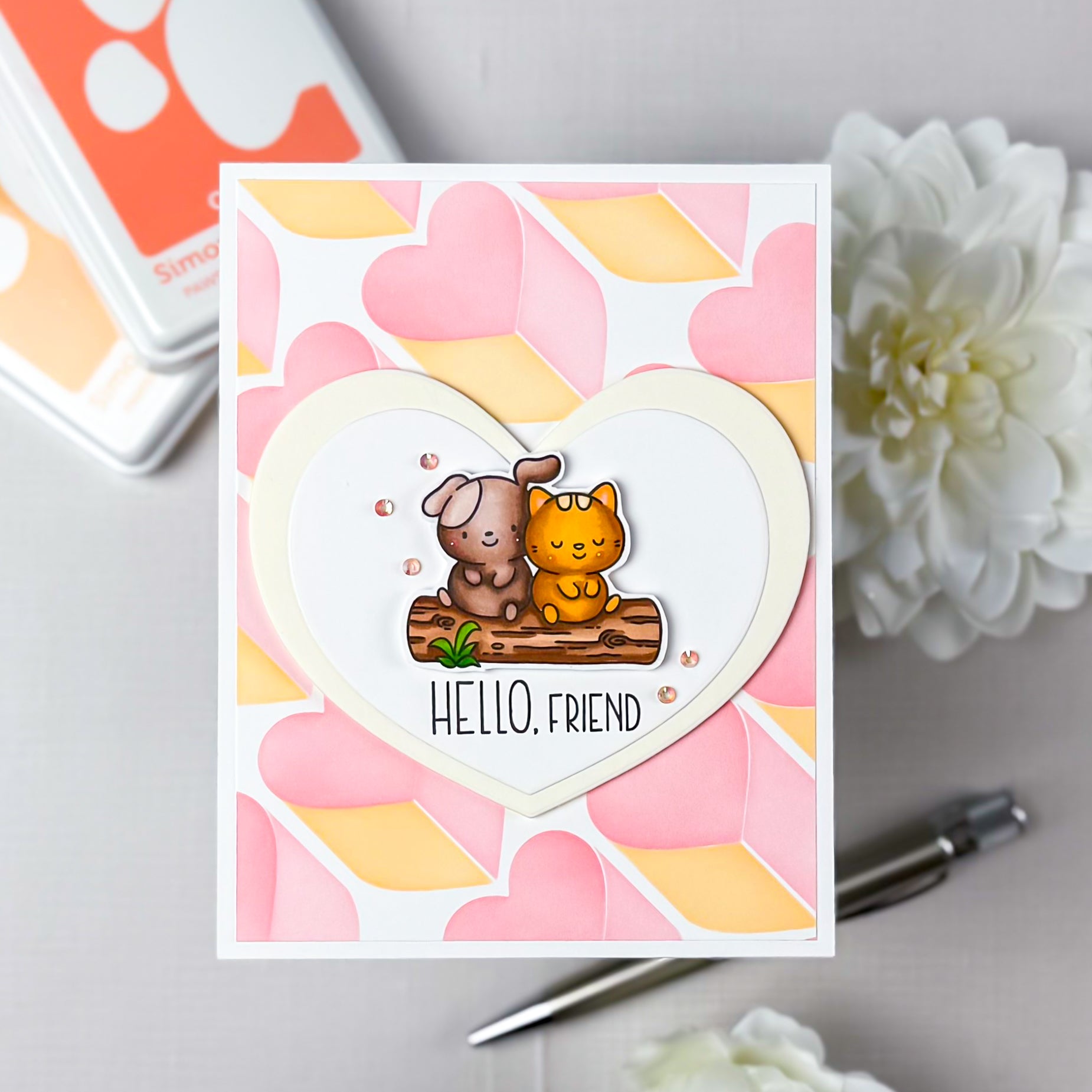 Simon Says Stamp Love City Wafer Dies 1552sdc Heart to Heart