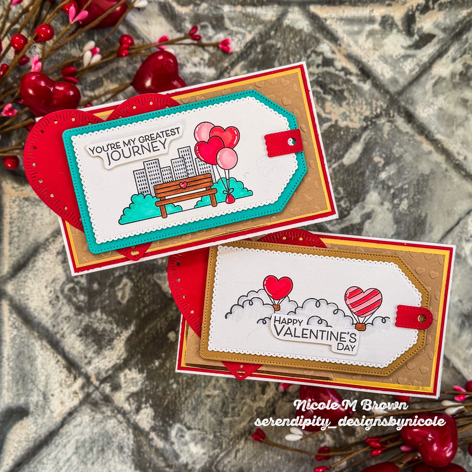 Simon Says Clear Stamps Love Is in the Air 3356ssc Heart to Heart