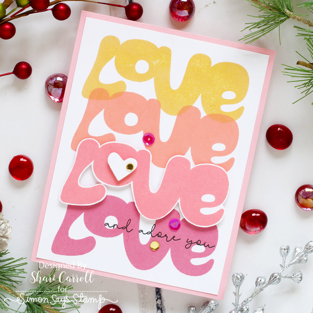 Simon Says Clear Stamps Love Letter 3151ssc To Love Love Card