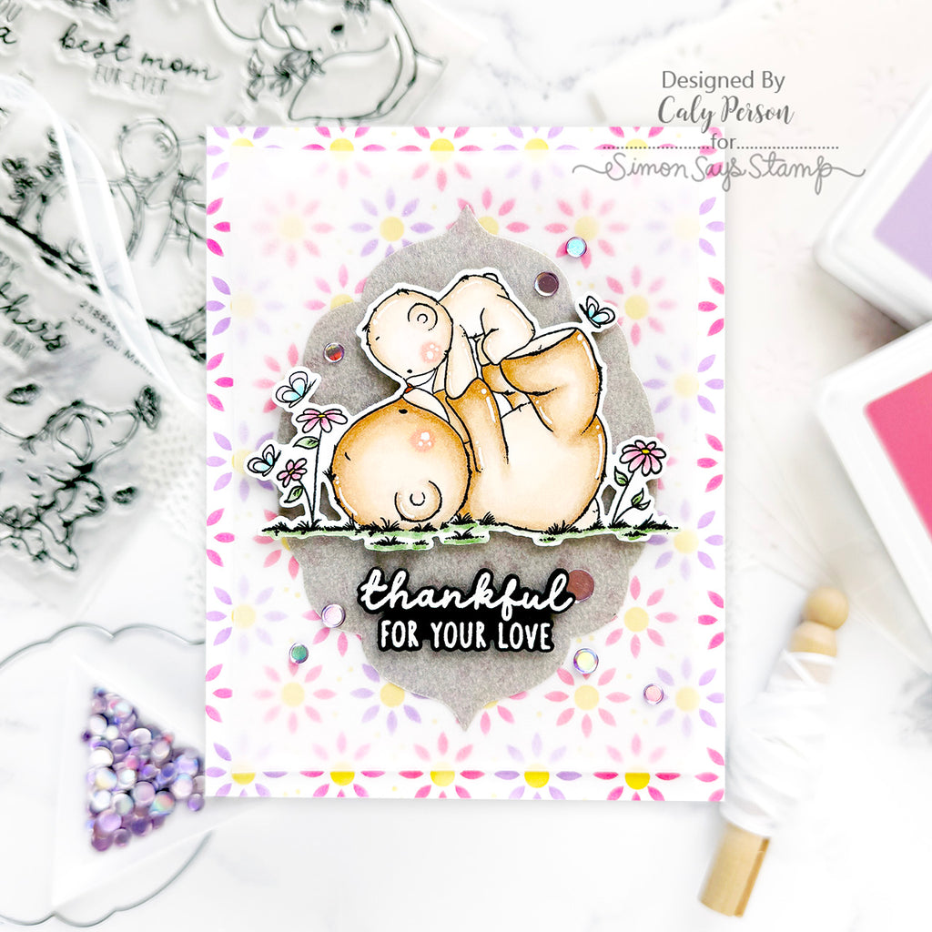 Simon Says Stamp Love You Mama Wafer Dies 1299sdc You Are My Favorite Love Card | color-code:ALT04