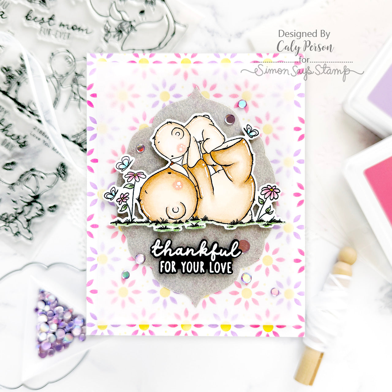 Simon Says Stamp Love You Mama Wafer Dies 1299sdc You Are My Favorite Love Card | color-code:ALT04