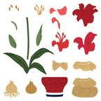 Honey Bee Lovely Layers Amaryllis Dies hbds-llamys Detailed Product View