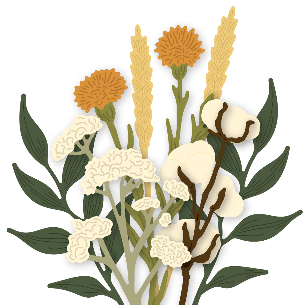 Honey Bee Lovely Layers Autumn Bouquet Dies hbds-llatmb Bouquet