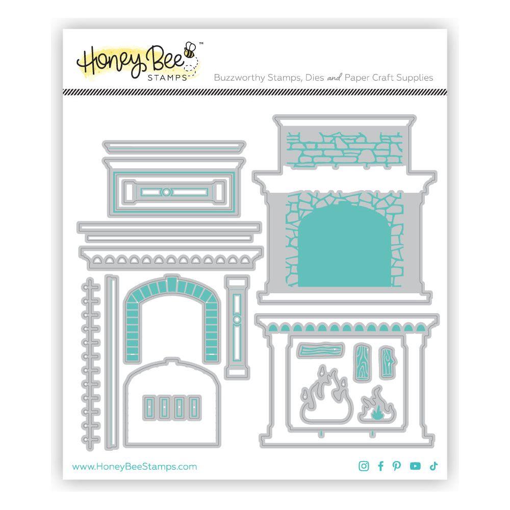 Honey Bee Lovely Layers Fireplace And Falloween Add On Dies Bundle