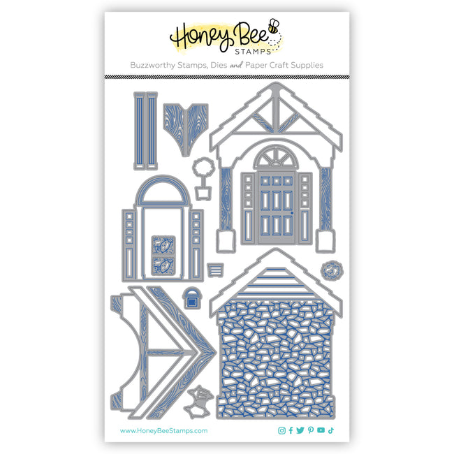 Honey Bee Lovely Layers Front Porch Dies hbds-llfpor Detailed Packaging View