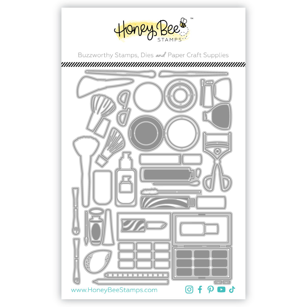 Honey Bee Lovely Layers Zipper Bag And Makeup Dies Bundle