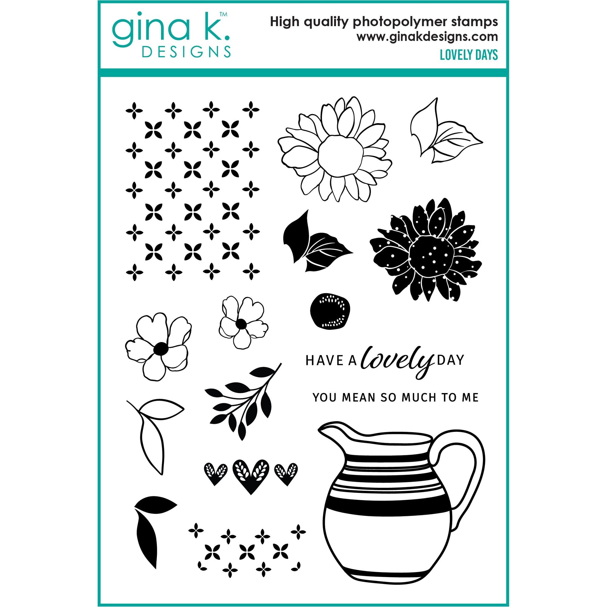 Gina K Designs Lovely Days Clear Stamps lh50
