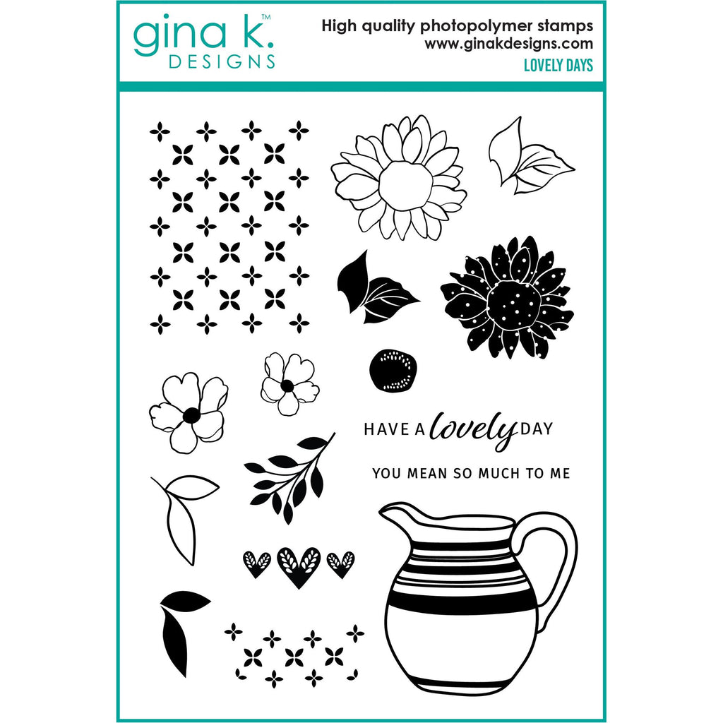 Gina K Designs Lovely Days Stamps and Dies Bundle lhdie0438 STAMPS