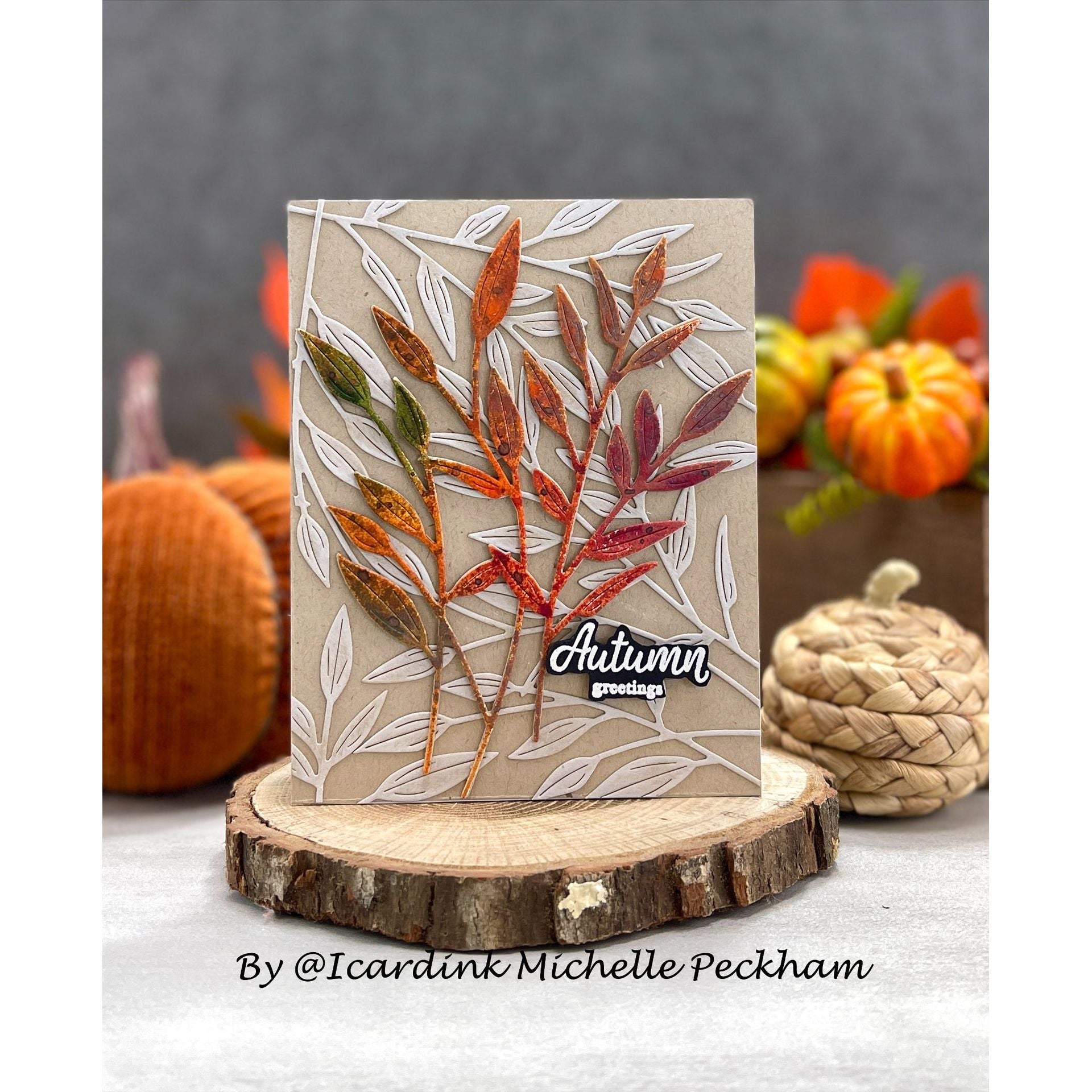 Simon Says Stamp Lovely Leaves Wafer Dies s905 Season Of Wonder Autumn Card