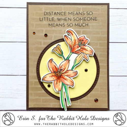 The Rabbit Hole Designs Lovely Lilies Dies TRH-204D flowersThe Rabbit Hole Designs Lovely Lilies Dies TRH-204D distance