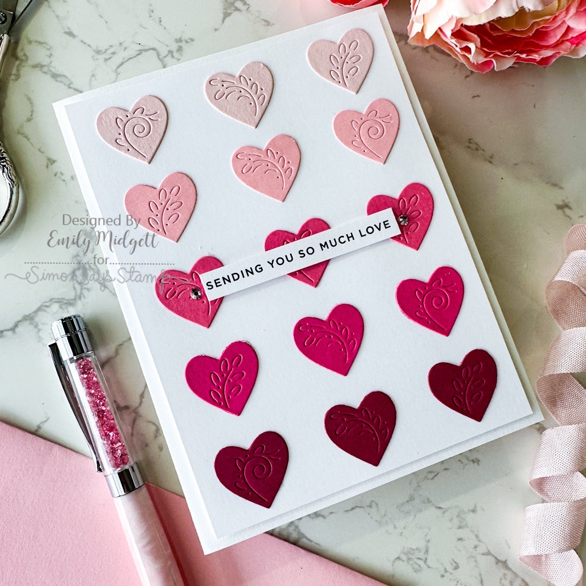 CZ Design EZ Strips Love set1159ez Heart to Heart