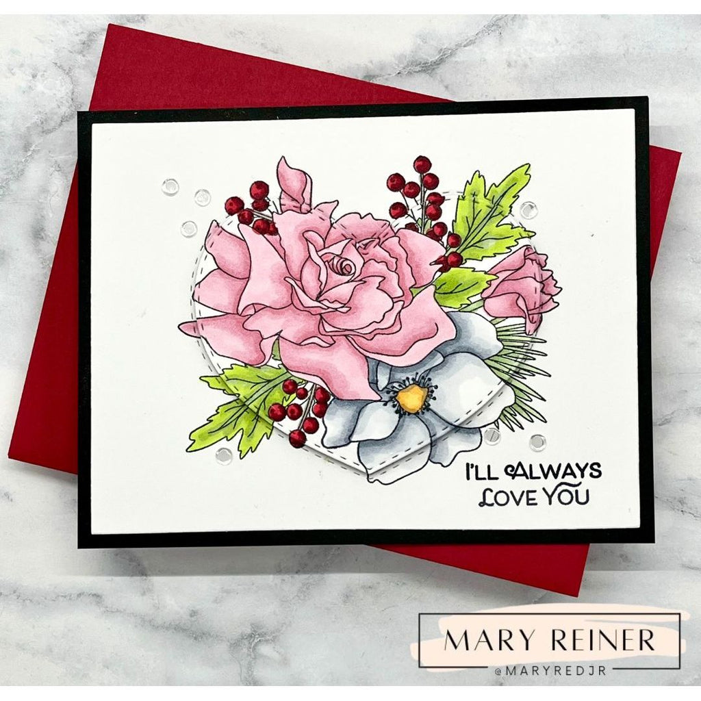 Simon Says Stamp Loving You Bouquet Wafer Dies 1222sdc Heart to Heart