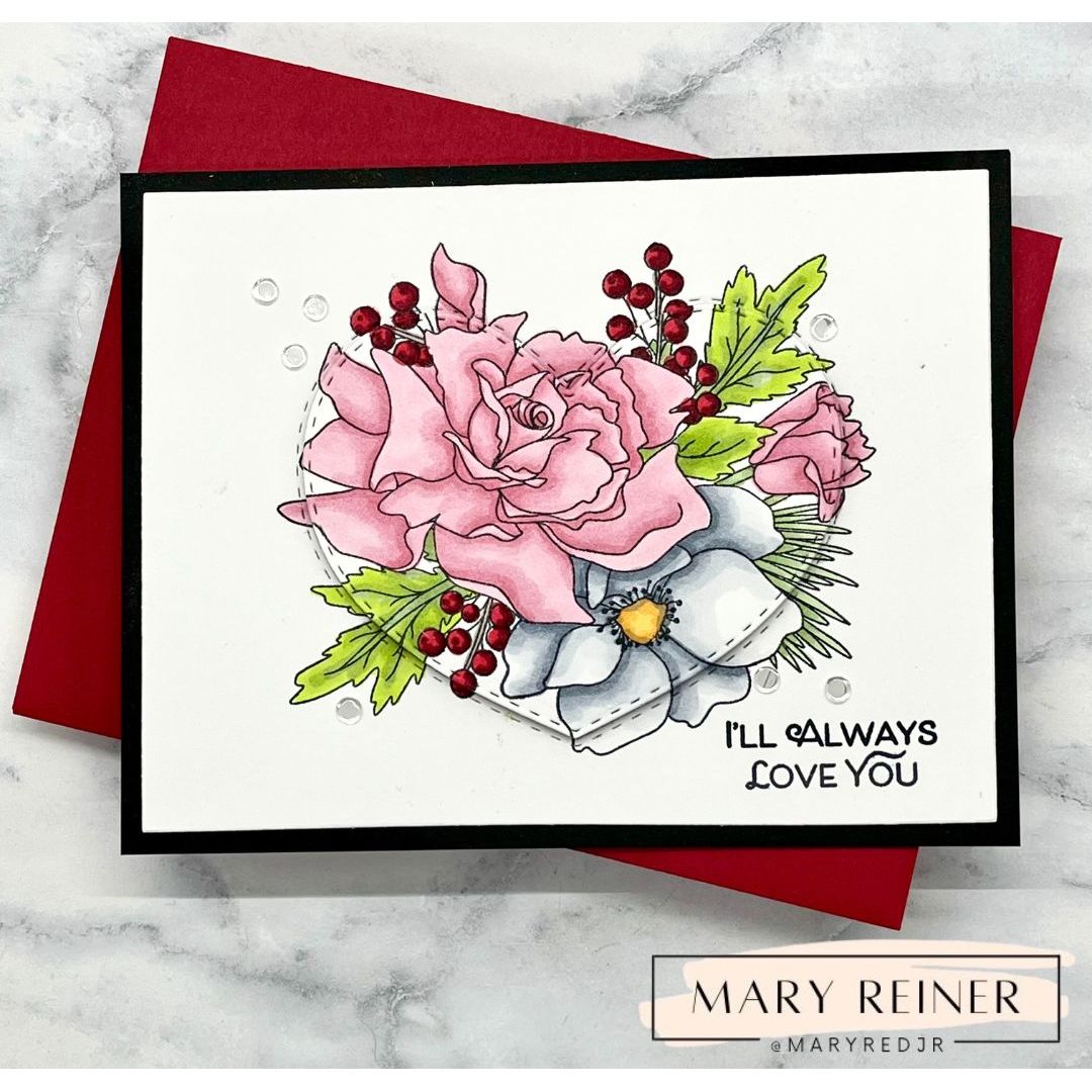 Simon Says Stamp Loving You Bouquet Wafer Dies 1222sdc Heart to Heart