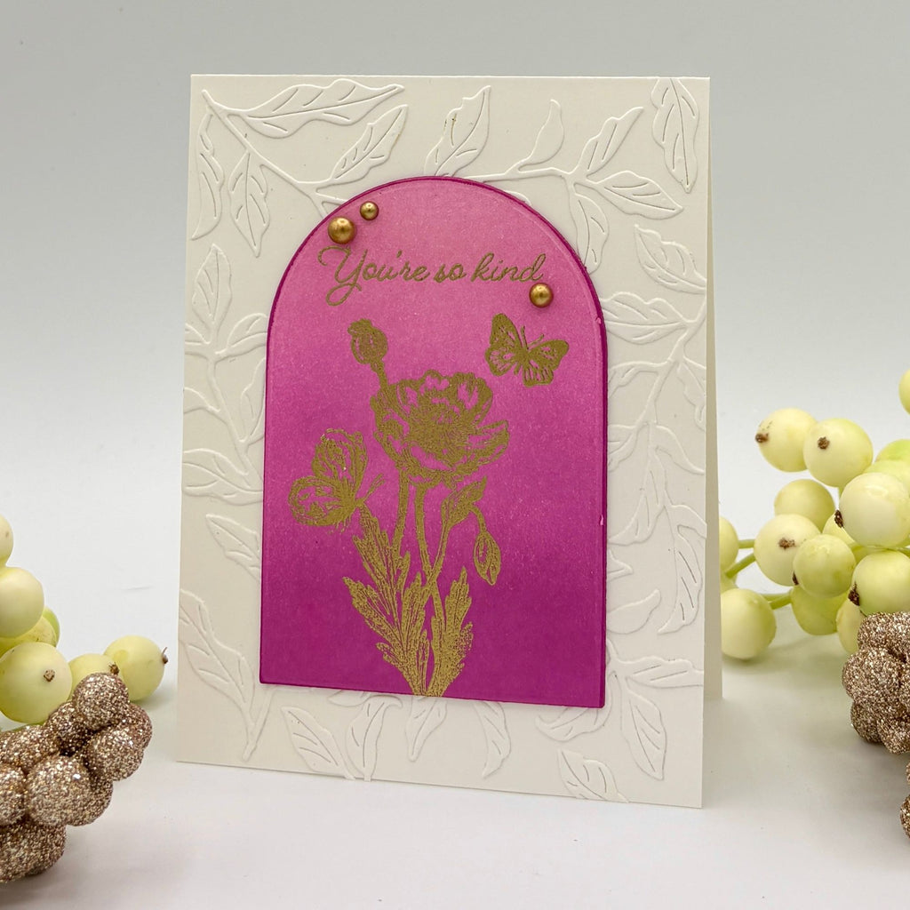 Simon Says Clear Stamps Loving Thoughts 2178ssc Rain or Shine Thank You Card