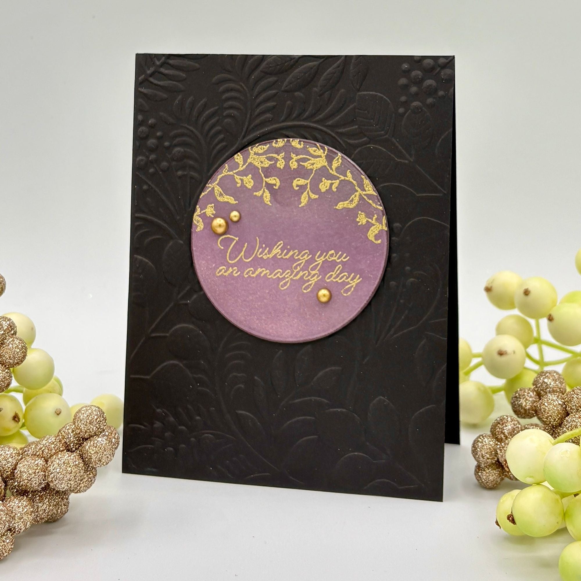 Simon Says Clear Stamps Loving Thoughts 2178ssc Rain or Shine Birthday Card