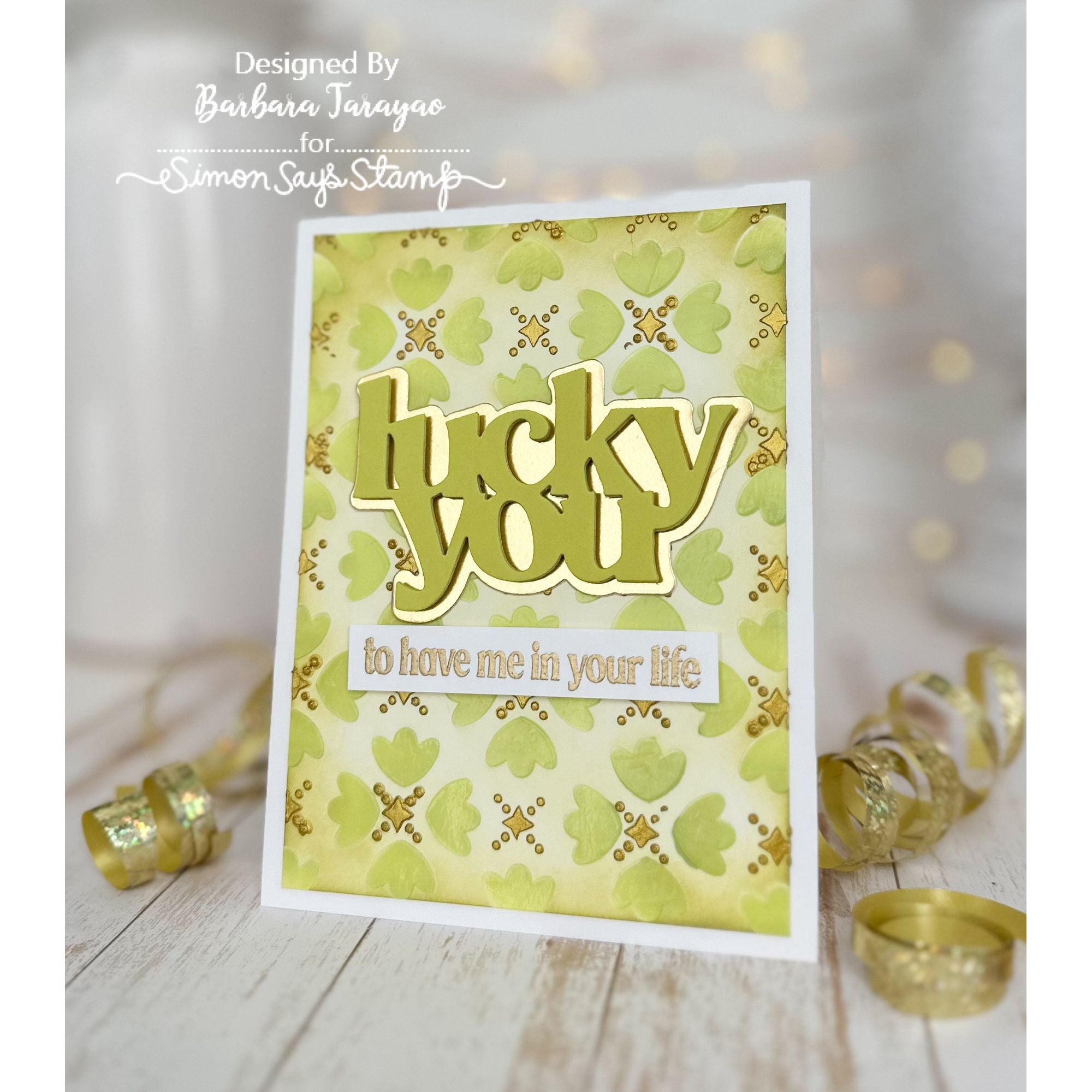 Simon Says Stamps and Dies Lucky You Sentiments set738ly Splendor Lucky You Card | color-code:ALT02