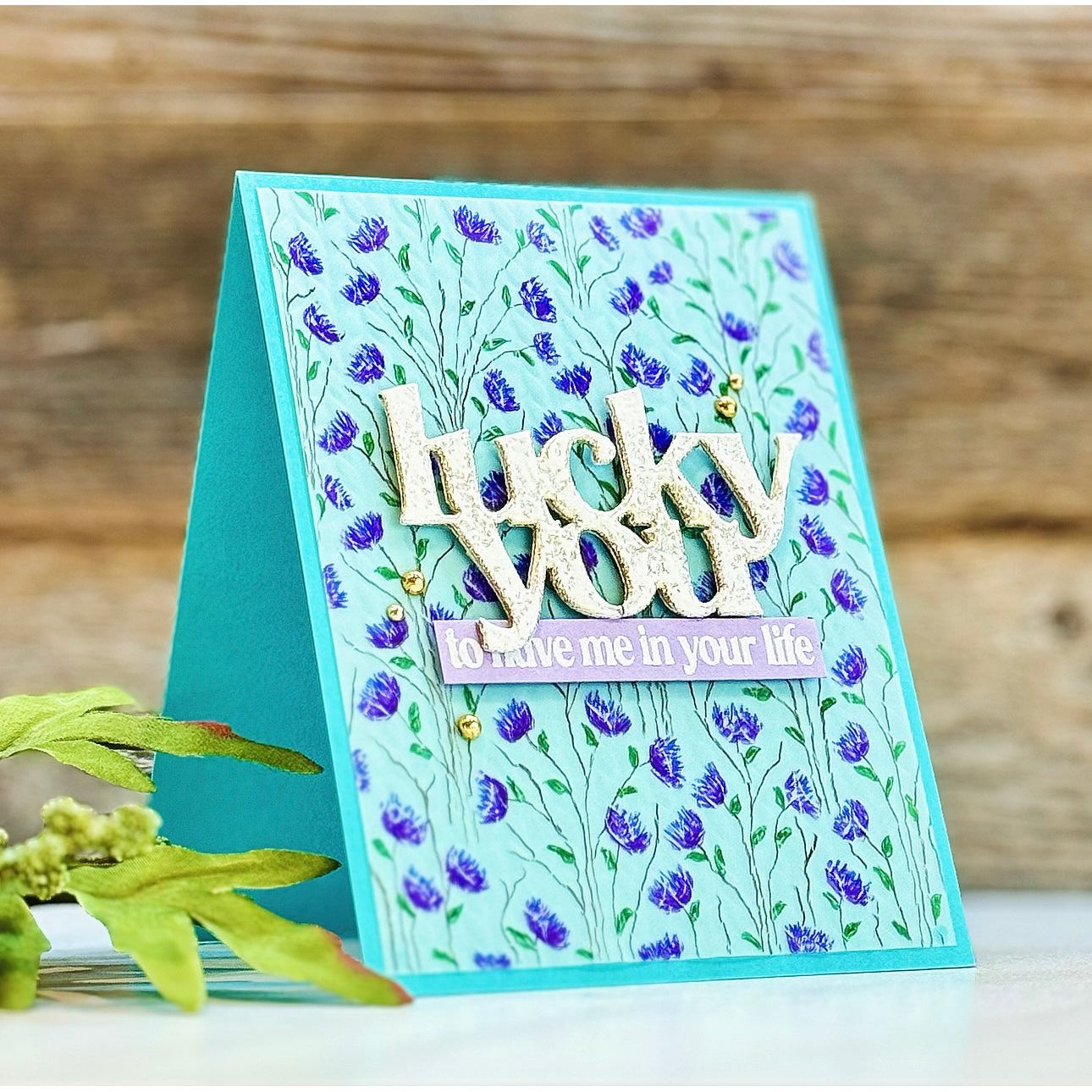 Simon Says Stamp Lucky You Wafer Dies 1041md Splendor Lucky Card