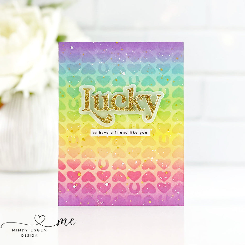 Simon Says Stamp Sentiment Strips Lucky 1002sg Splendor Friend Card | color-code:ALT01